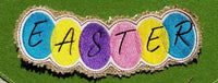 Ragged Edge Bunny (9x6) with Happy Easter Banner (5x7 each) 3 parts
