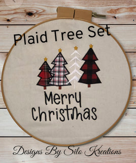 Plaid Tree Set