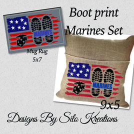 Boot Prints Marines Set