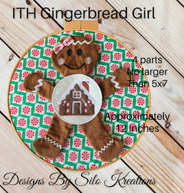 ITH GINGERBREAD STUFFIE (4 PARTS) 5X7