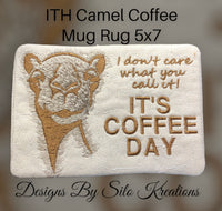 ITH CAMEL COFFEE DAY MUG RUG 5X7