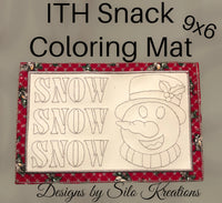 ITH SNACK COLORING MAT BUNDLES 9X6