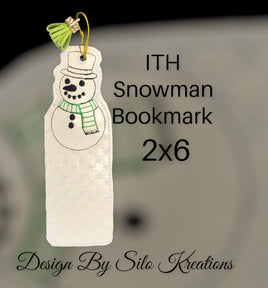 ITH SNOWMAN BOOKMARK 2X6