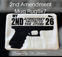 2ND AMENDMENT GUN MUG RUG SET