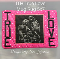 ITH TRUE LOVE MUG RUG 5X7