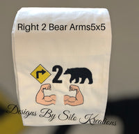 RIGHT TO BEAR ARMS 5 X 3.5