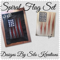 Spiral Flag Set  9x6, 5x7