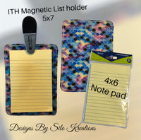 ITH MAGNETIC LIST HOLDER 5X7
