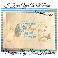 I know you are at Peace  (3 panels) 5x7 Bundle