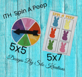ITH SPIN THE PEEP GAME 5X7