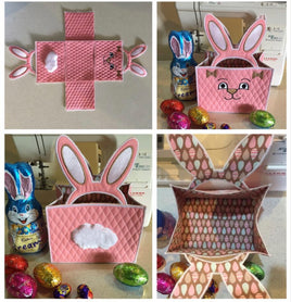 ITH Bunny Basket  (boy and girl included)  5x7
