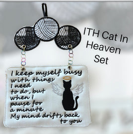 ITH CAT IN HEAVEN BANNER SET