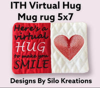 ITH VIRTUAL HEART MUG RUG 5X7