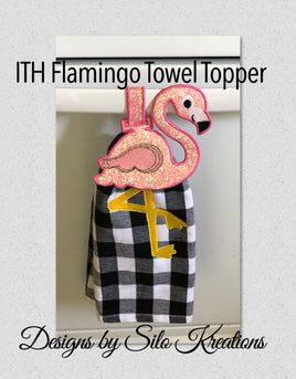 ITH FLAMINGO TOWEL HOLDER (3 PARTS)