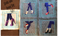 Heels and Jeans Squares Set  (1-5)  5x5