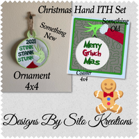 Christmas Hand ITH Set 4x4