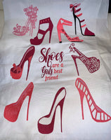 Shoes Are a Girls Best Friend  Bundle (5x5) 9 pair 1 saying