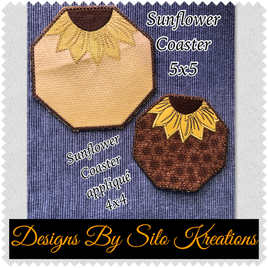 ITH Half Sunflower Set  4x4, 5x5