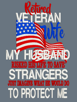 Retired Veteran Wife  9x6