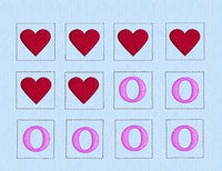 Tic Tac Toe Board Set  (Valentines Day)